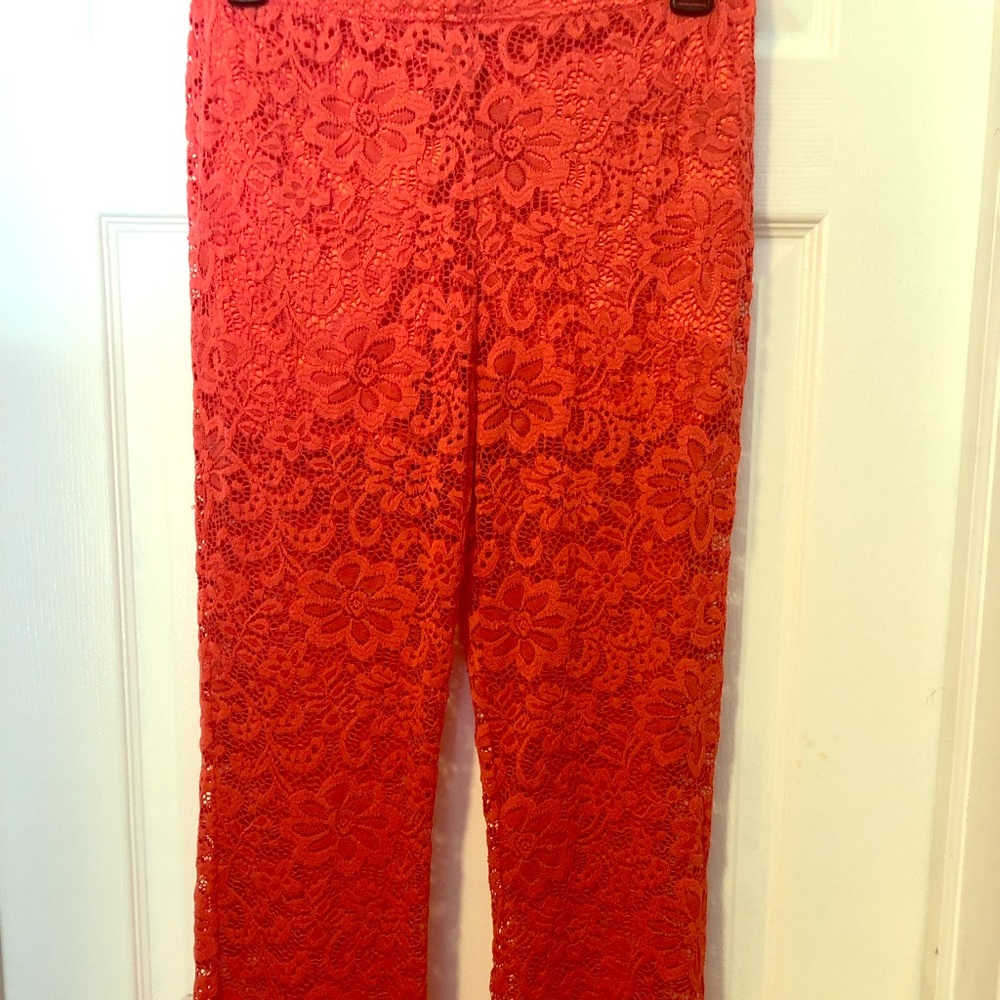 Floral Crochet Pants